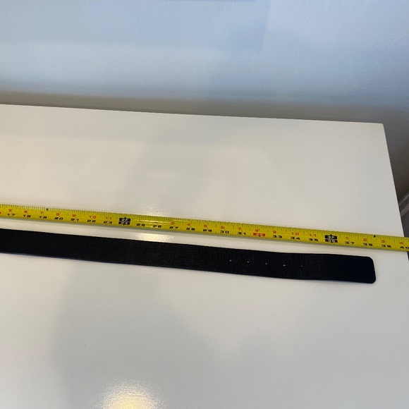 Diesel Black Leather Belt - Sz 80/32 - Picture 10 of 13